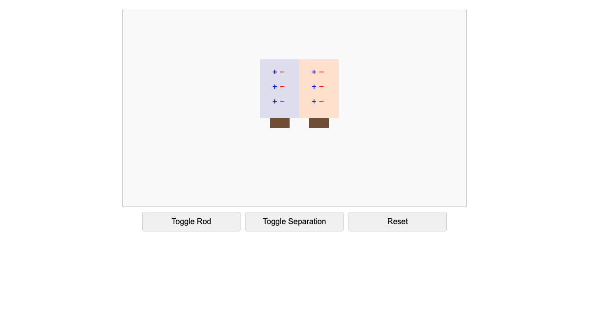 Charging Two Conductors by Induction Simulation interactive preview