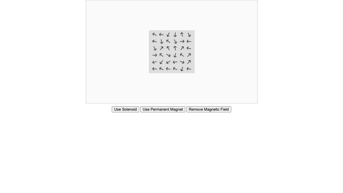 Induced Magnetism Simulation interactive preview